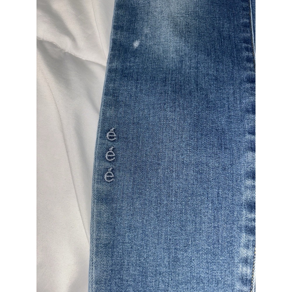 NWOT Etica jeans Lily mid rise skinny ankle size 26 intentional paint splatter - Picture 3 of 5
